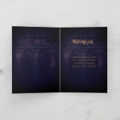 Carte éffrayant Gothique Corbeau Pleine lune photo (Intérieur)