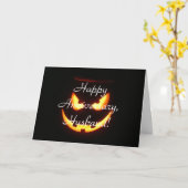 Carte effrayant Halloween (Fleur jaune)