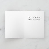 Carte Éffrayant Halloween Cottage cimetière (Intérieur)