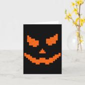 Carte Effrayant Halloween Jack-o'-lantern Citrouille mal (Fleur jaune)