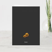 Carte Éffrayant Happy Halloween Maison hantée (Dos)