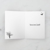 Carte Éffrayant Happy Halloween Maison hantée (Intérieur)