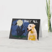 Carte Effrayant Labrador Halloween (Devant)