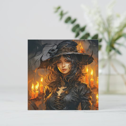 Carte Éffrayant Little Ms Witch (Debout devant)