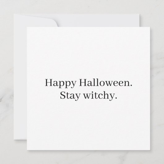 Carte Éffrayant Little Ms Witch (Dos)