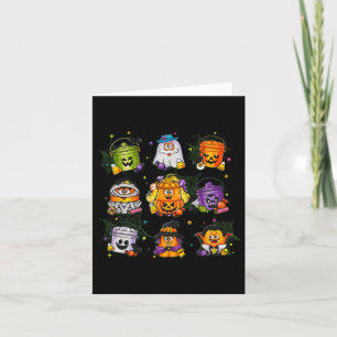 Carte Éffrayant Nuggets Repas Bucket Halloween Poulet Nu