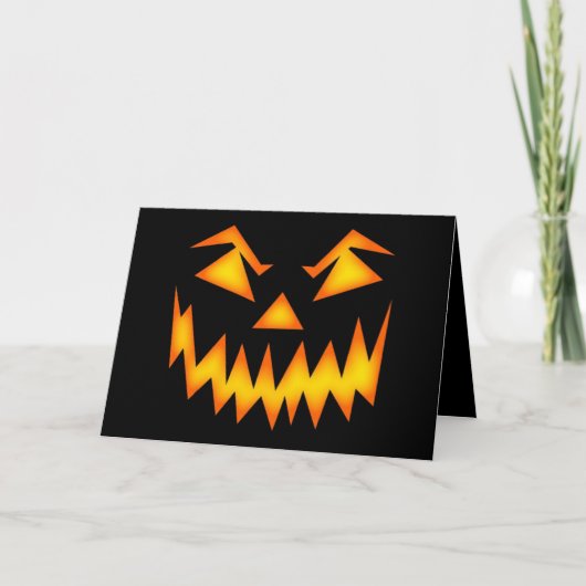 Carte Effrayant sourire d'Halloween (Devant)