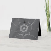 Carte Éffrayant Spider dans Spider Web (Devant)