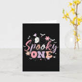 Carte Éffrayant Un Anniversaire D'Halloween Pour Bébé Fi (Fleur jaune)