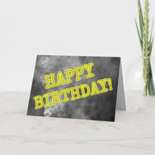 Carte Éffrayante Aura Jumelée "HEUREUX ANNIVERSAIRE !" (Devant)