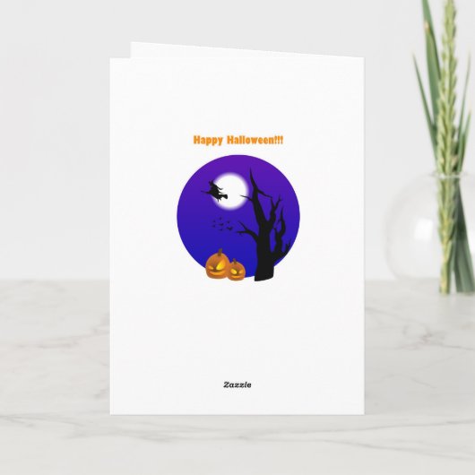 Carte éffrayante de Halloween (Dos)