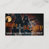 Carte EFFRAYANTE de profil de Yin- Yang de tigre (Dos)