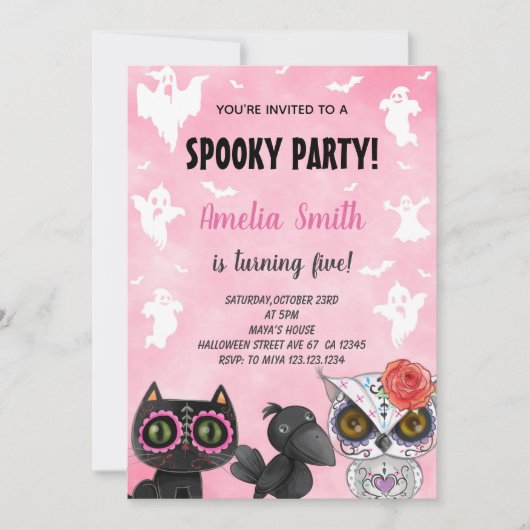 Carte Éffrayante pour enfants ou adultes (Devant)