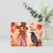 Carte éffrayante Stylisée Flat Holiday (Debout devant)