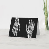 Carte Éffrayantes mains zombies (Dos)