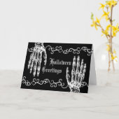 Carte Éffrayantes mains zombies (Fleur jaune)