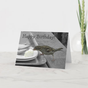 Carte effrontée de moineau