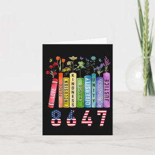 Carte Egalité des droits Livre Flower Anti Trump Feminis