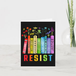 Carte Egalité des droits Livre Flower Trump Femmes Droit