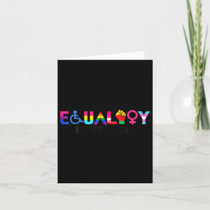 Carte Égalité Pride Rainbow Lgbtq Feminist Handicap S