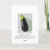 Carte Egg Plant / Aubergine (Dos)