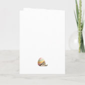 Carte Egg-stra Cute Easter Cat Greeting Card (Dos)