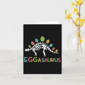 Carte Eggasaurus Easter Stegosaurus Dinosaur Garçons T (Fleur jaune)