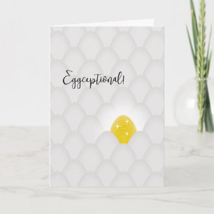Carte Eggceptionnel ! Félicitations pour l'Œuf Jaune Pai