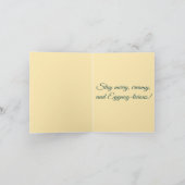 Carte Eggnog-licious – Funny Christmas Eggnog Pun  (Intérieur)