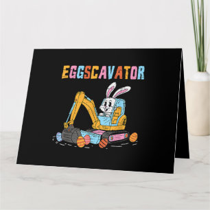 Carte Eggscavator Chasse aux Oeufs de Pâques Camions de