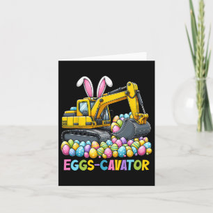 Carte Eggscavator Chasse aux Oeufs de Pâques Camions de