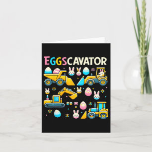 Carte Eggscavator Chasse aux Oeufs de Pâques Camions de