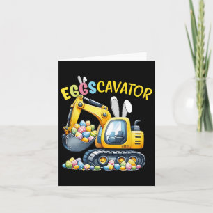 Carte Eggscavator Chasse aux Oeufs de Pâques Camions de