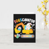 Carte Eggscavator Chasse aux oeufs de Pâques Constructio (Fleur jaune)