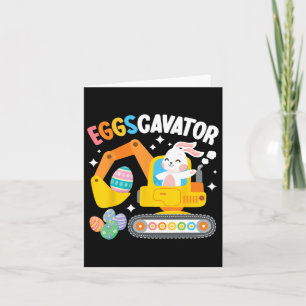 Carte Eggscavator Chasse aux oeufs de Pâques Constructio