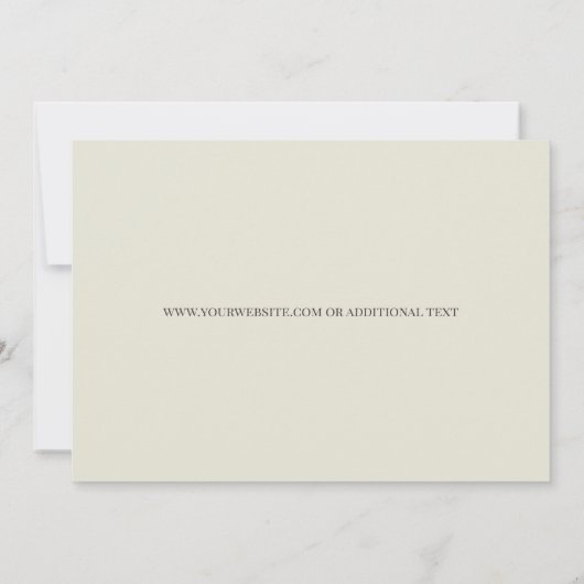 Carte Eggshell Brown Swirls Certificat d'authenticité (Dos)