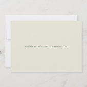 Carte Eggshell Olive Swirls Certificat d'authenticité (Dos)