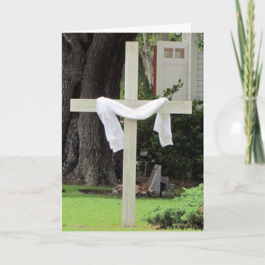 Carte Église/Croix de Condolence (Devant)