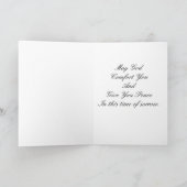 Carte Église/Croix de Condolence (Intérieur)