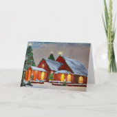 Carte Église de Noël (Devant)