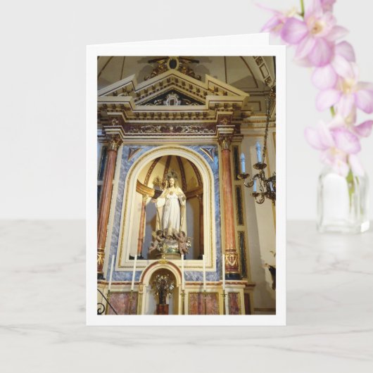 Carte Église de San Nicolás, ville de Valence, Espagne (Orchidée)