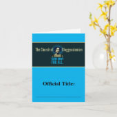 Carte Église du Bloggessianisme (Fleur jaune)