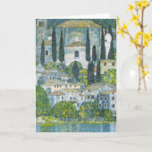 Carte Église (Kirche) à Cassone par Gustav Klimt (Fleur jaune)