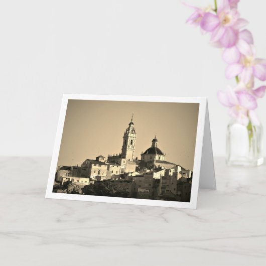 Carte Église Notre-Dame de Los Angeles, Valence, Espagno (Orchidée)