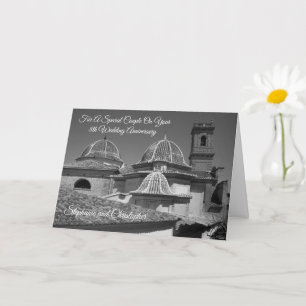 Carte Église personnalisée 8e anniversaire du Mariage