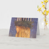 Carte Église Sainte-Lucie John Bauer (Fleur jaune)