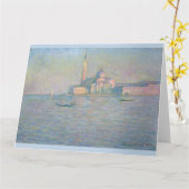 Carte Église San Giorgio Maggiore Venise par Monet (Fleur jaune)