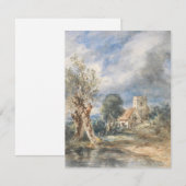 Carte Église Stoke Poges (1834) John Constable (Devant / Derrière)