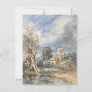 Carte Église Stoke Poges (1834) John Constable