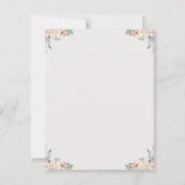 Carte Église traditionnelle Mariage d'aquarelle Invitati (Dos)